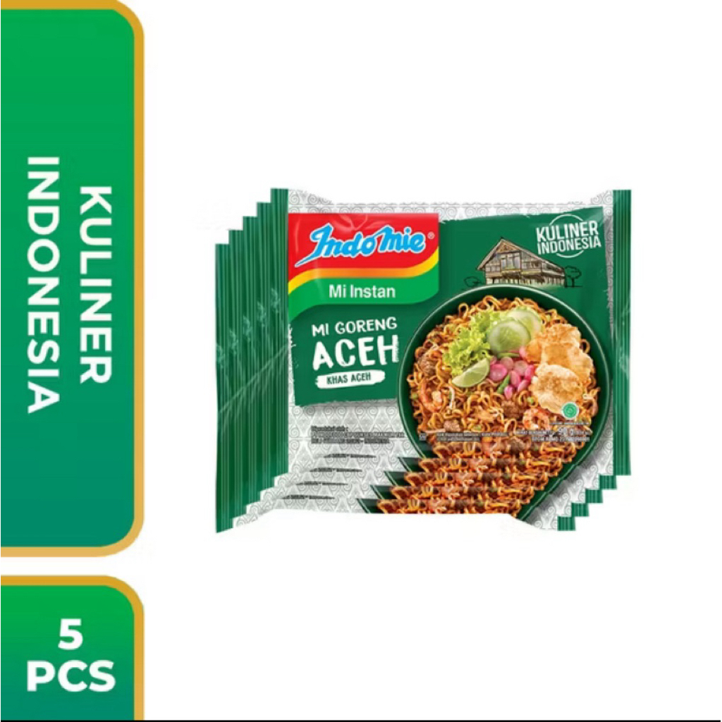 

Indomie Mi Goreng Aceh – 5 Bungkus | Rasa Rempah Khas Aceh Pedas Gurih | Sembako Express