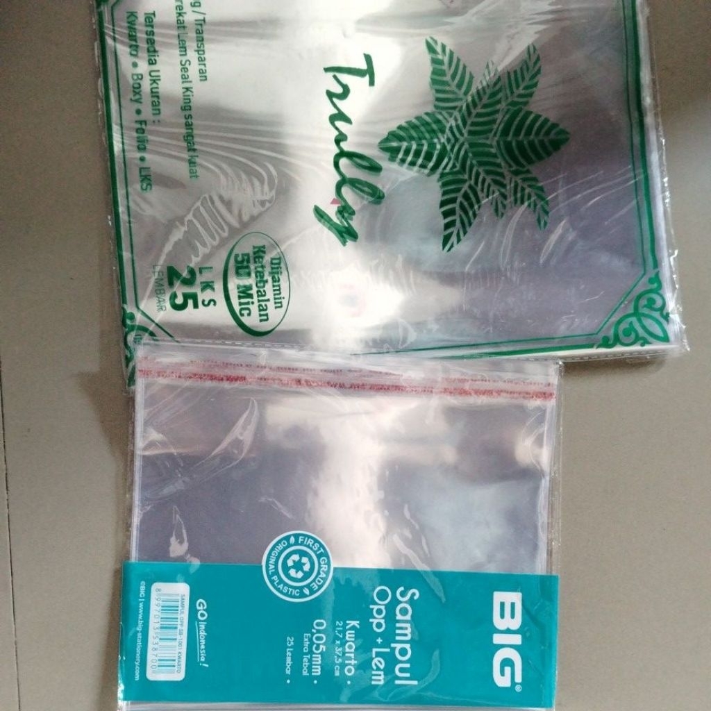 

sampul plastik kwarto LKS