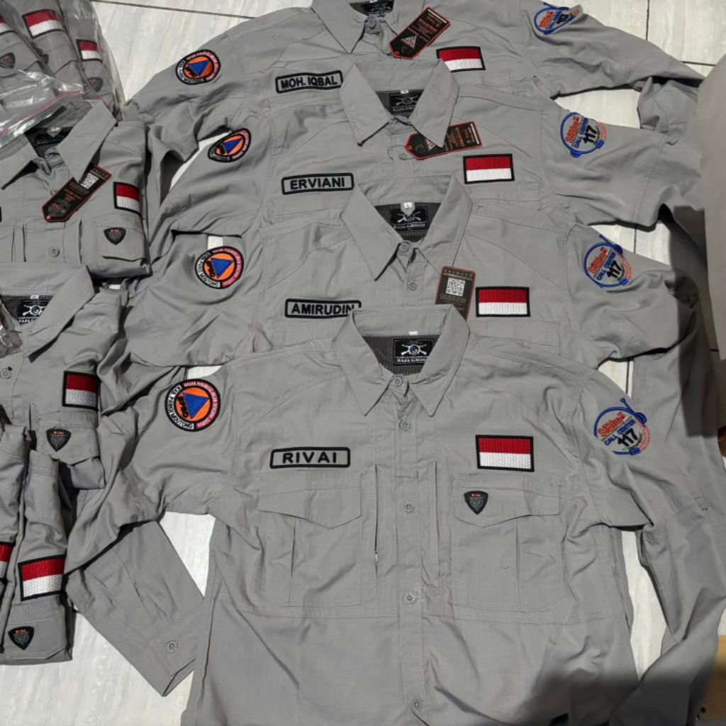 Kemeja BPBD/Seragam BNPB/Badan Penanggulangan Bencana Daerah/Kemeja Call Center BPBD