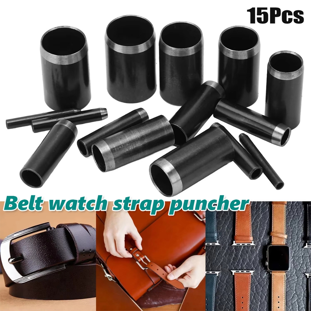 

15PCS/SET pelubang kulit sintetis Artificial spot welding technology Cetakan pelubang melingkar