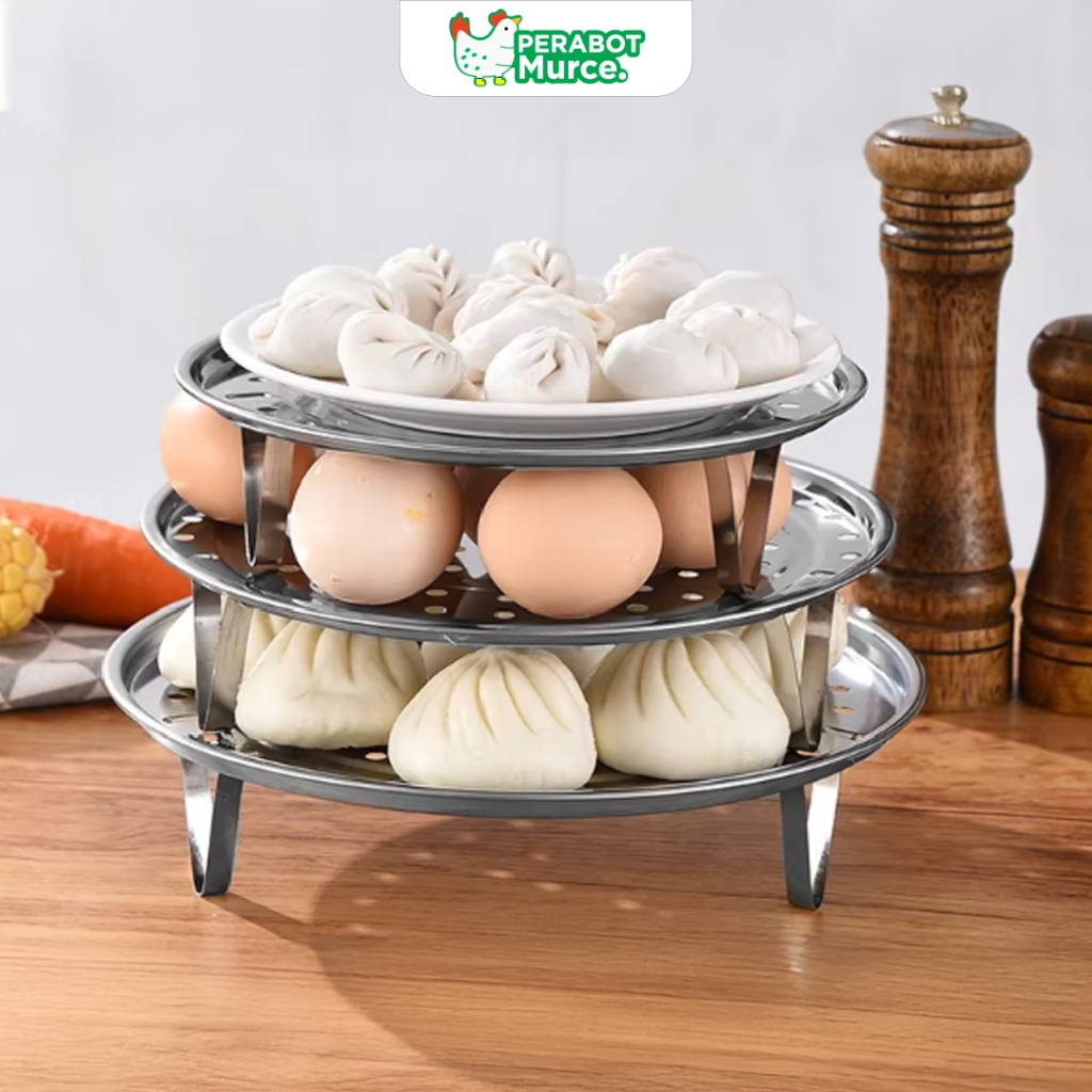 Tatakan Kukusan Panci Sarangan Panci Kukus Tatakan kukusan serbaguna Tatakan kukus Stainless Steel