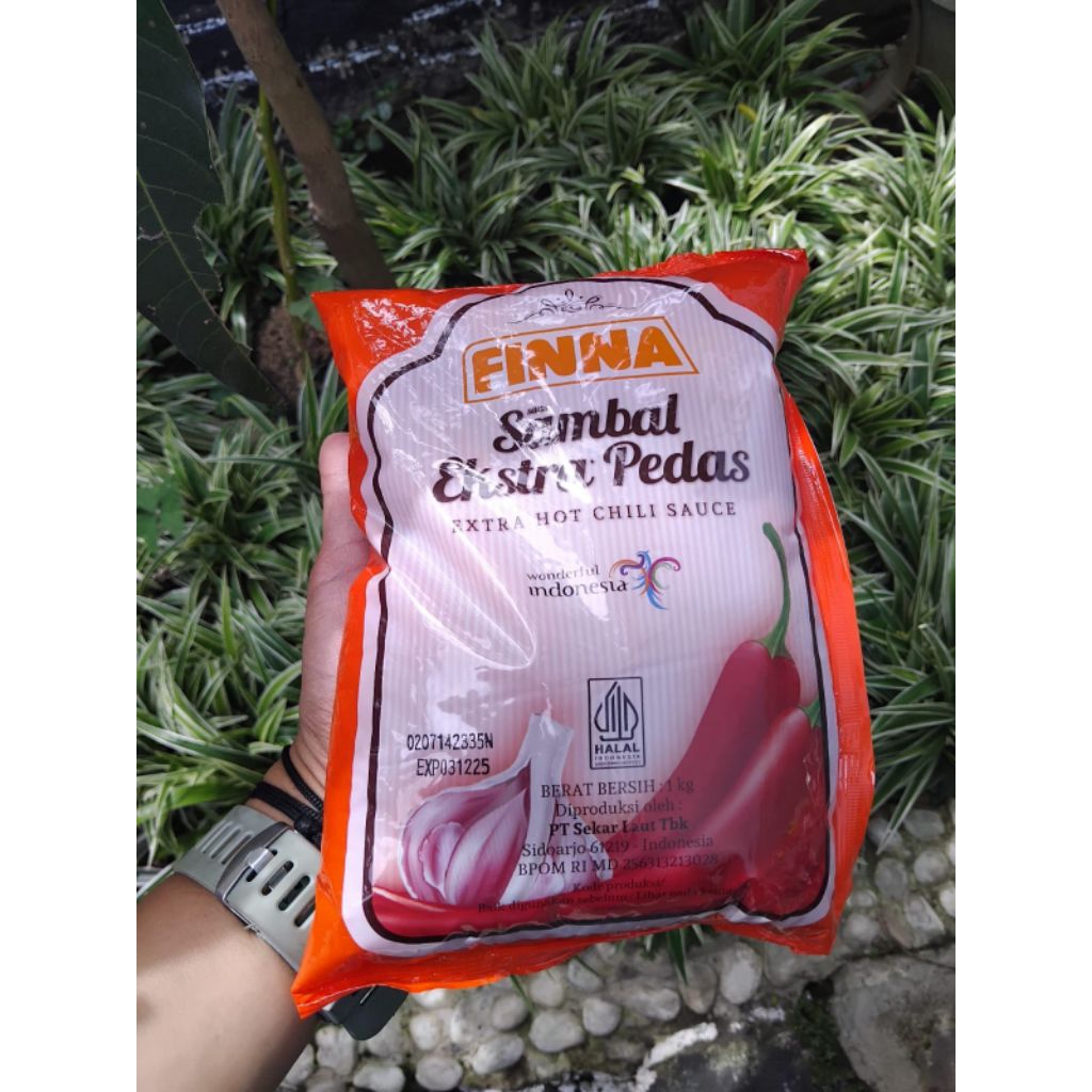 

saos sambal finna extra pedas 1 kg
