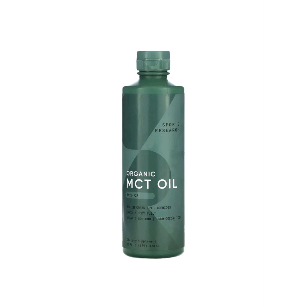 

Sports research Organic MCT Oil Keto C8 16 fl oz (473 ml)
