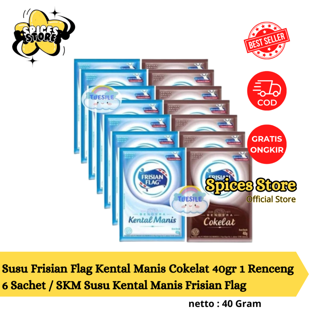 

Susu Frisian Flag Kental Manis Cokelat 40gr 1 Renceng 6 Sachet / SKM Susu Kental Manis Frisian Flag - Spices Store