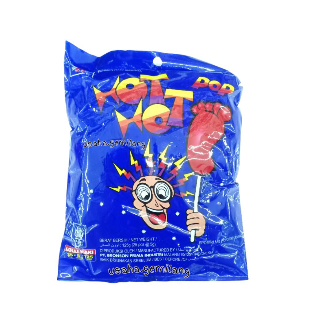 

Permen Kaki Hot Hot Pop (1Bag: 25pcs) - Lollipop Kaki / Permen Kaki / Permen Viral / Permen Buah / Permen Jadul / Permen Legend / Permen Kaki Merah / Permen Hot Hot Pop / Permen Kaki Jadul / Permen Rasa Buah / Milkita Bites / Jajan Jadul / Snack Jadul