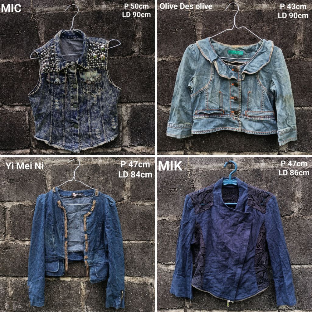 PRELOVED / BEKAS OUTER / ROMPI JEANS CEWEK SIZE XS ATAU ANAK-ANAK