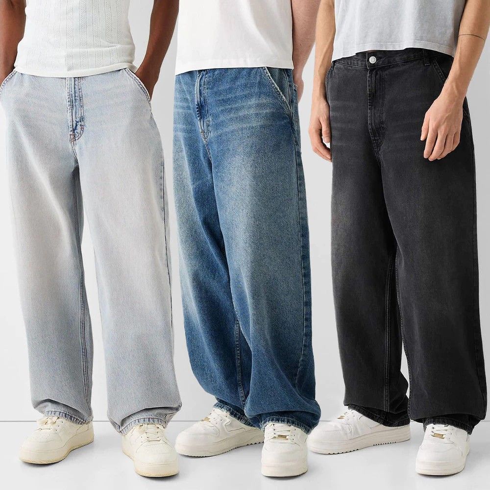 Jeans Pria [ Bershkka ] Skaters Fit Jeans Collection / Bershka Celana Jeans Baggy Jeans Pants Pria