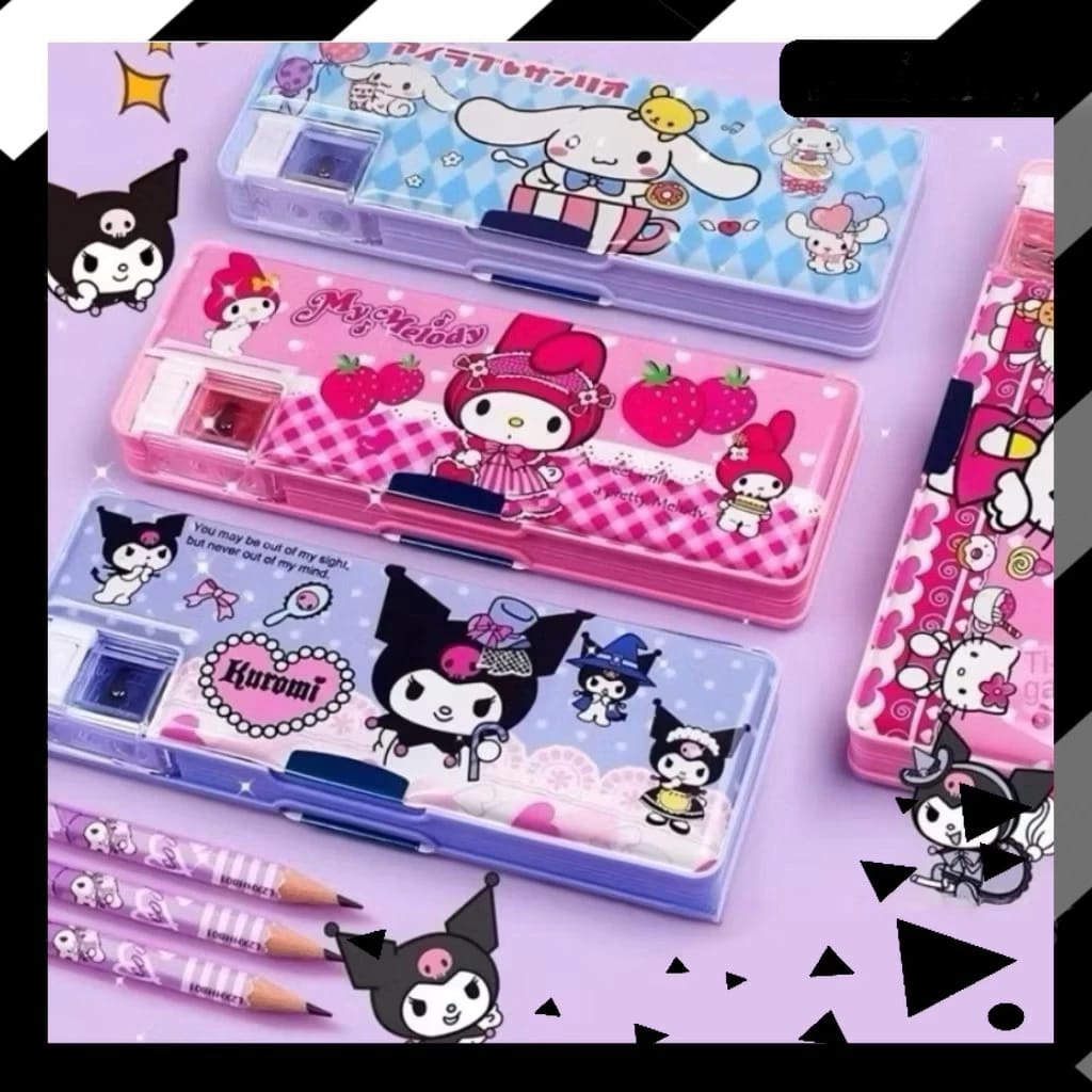 

Tempat Pensil MAGNET KARAKTER SANRIO Dengan RAUTAN MINI {pelangi}