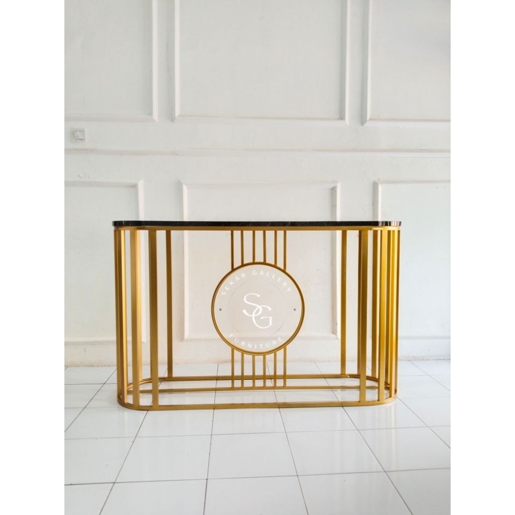 Meja Konsol / Meja motif Marmer murah / Meja konsol Custom