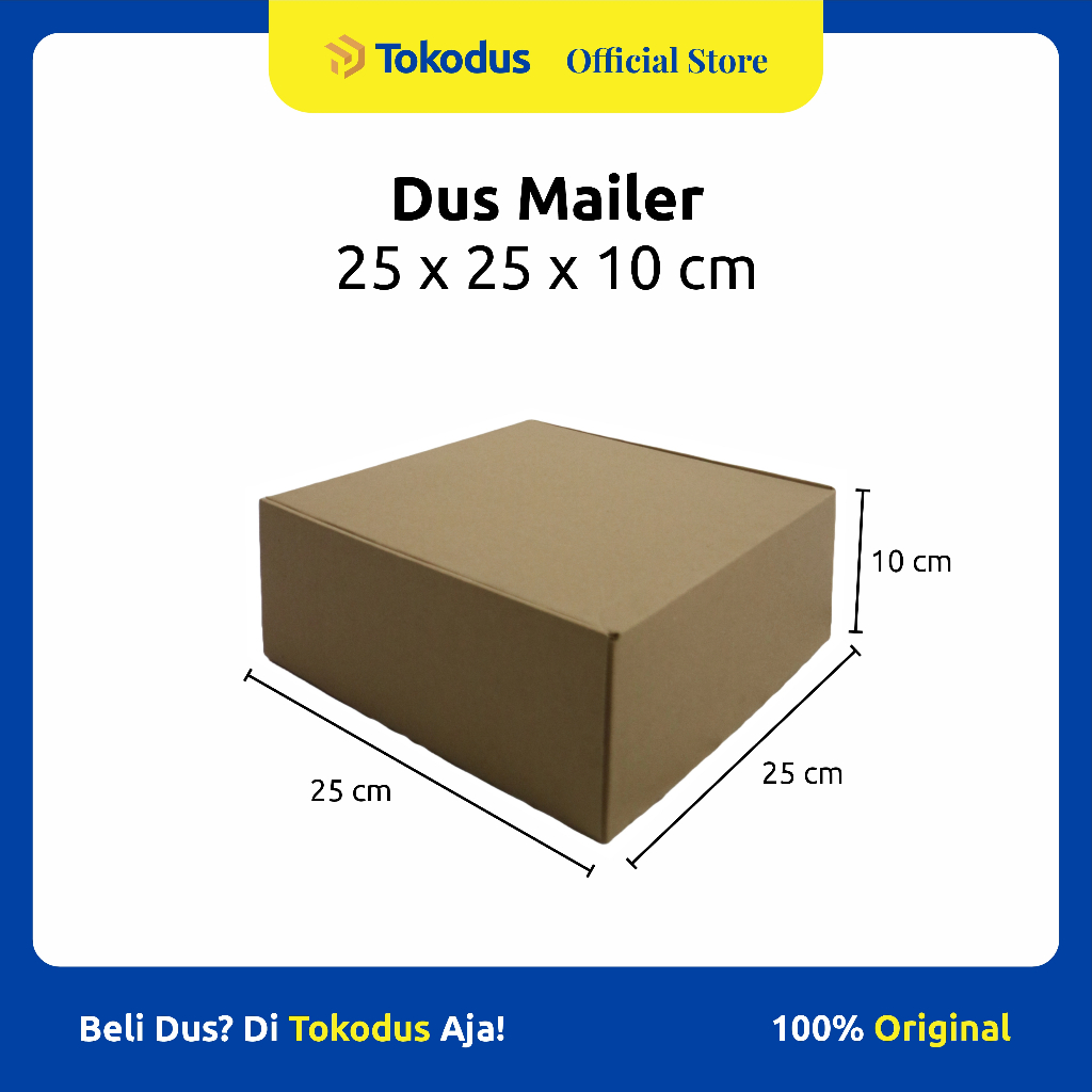 

Kardus Box Dompet | Box Jam | Box Packing | Dus Perhiasan | Dus Parfum uk 25 x 25 x 10 cm - Tokodus Katapang