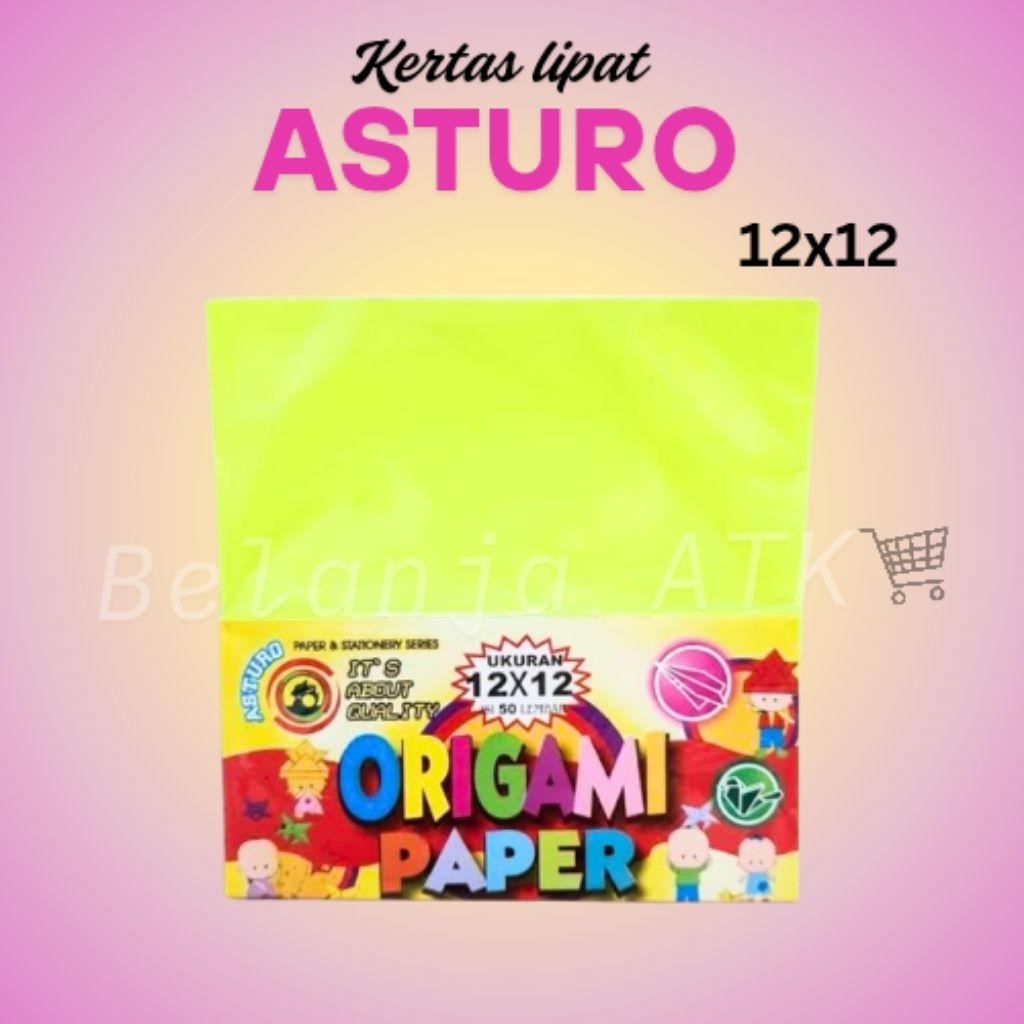 

Kertas Lipat / Kertas Origami Asturo warna warni ukuran 10x10 / 12x12 / 14x14 / 16x16 / 20x20