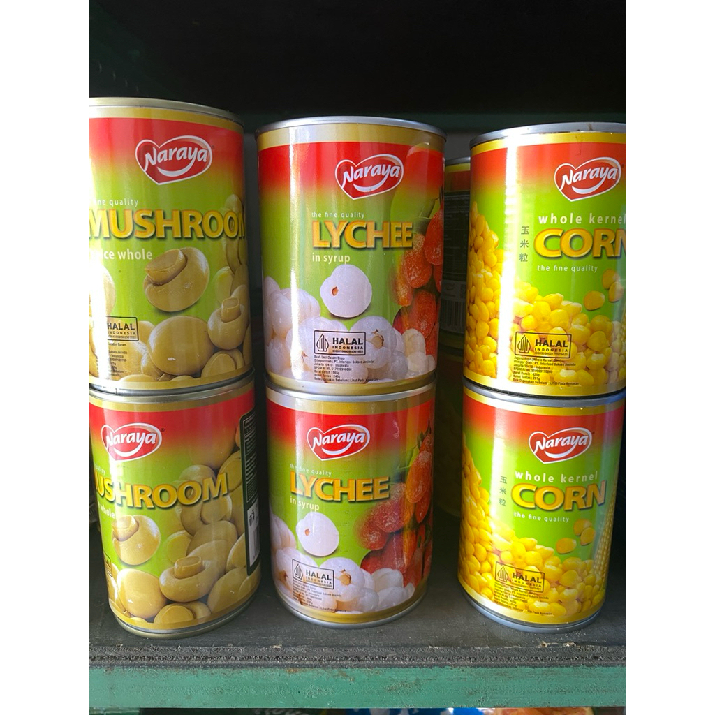 

NARAYA,the fine quality (mushrom,lychee,corn)
