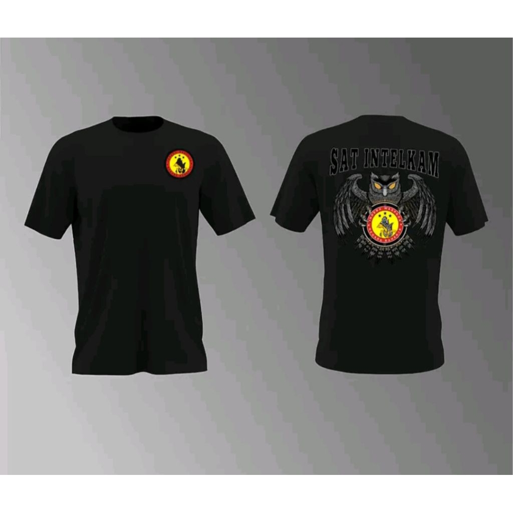 KAOS HITAM SAT INTELKAM POLRI BURUNG HANTU