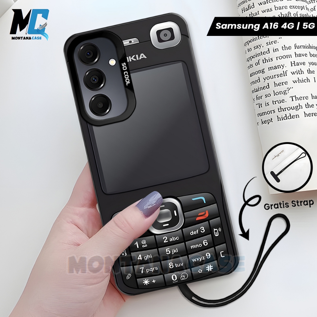 Case So Cool IMD Hologram Samsung A16 4G / 5G Gambar HP Jadul - Casing pelindung kamera Samsung A16 