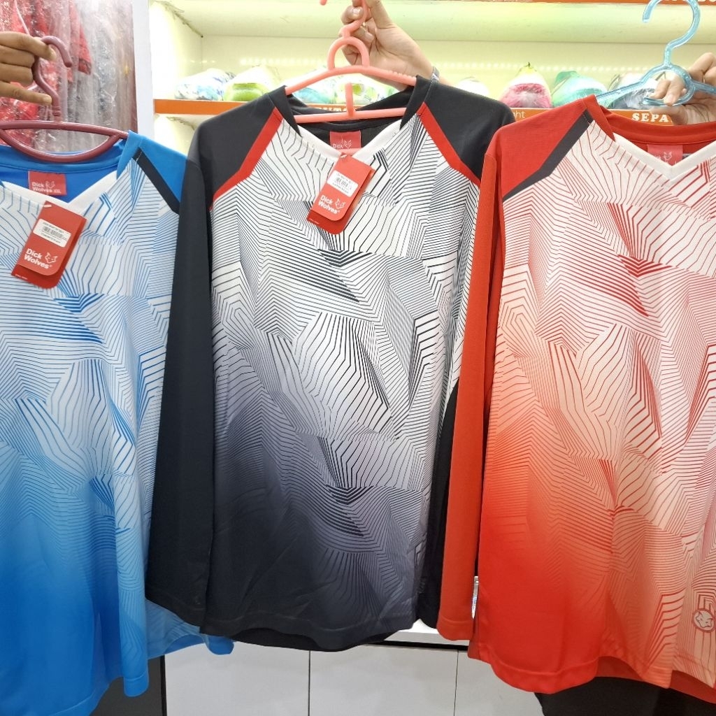 (DICK WOLVES)BAJU OLAHRAGA BAHAN JERSEY/DRY FIT