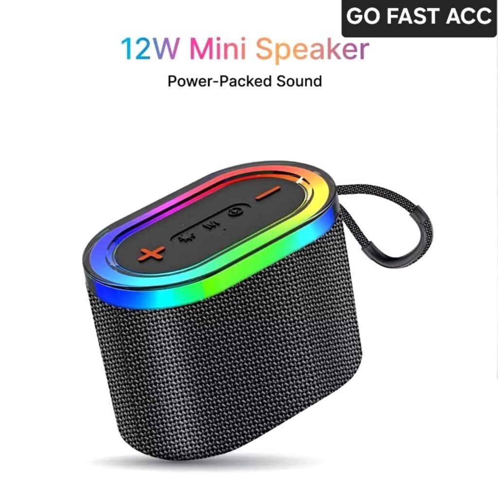 Speaker RGB BS-01 Bluetooth Mini Portable Wiraless Subwoofer Kecil Super Bass LED Hight Quality