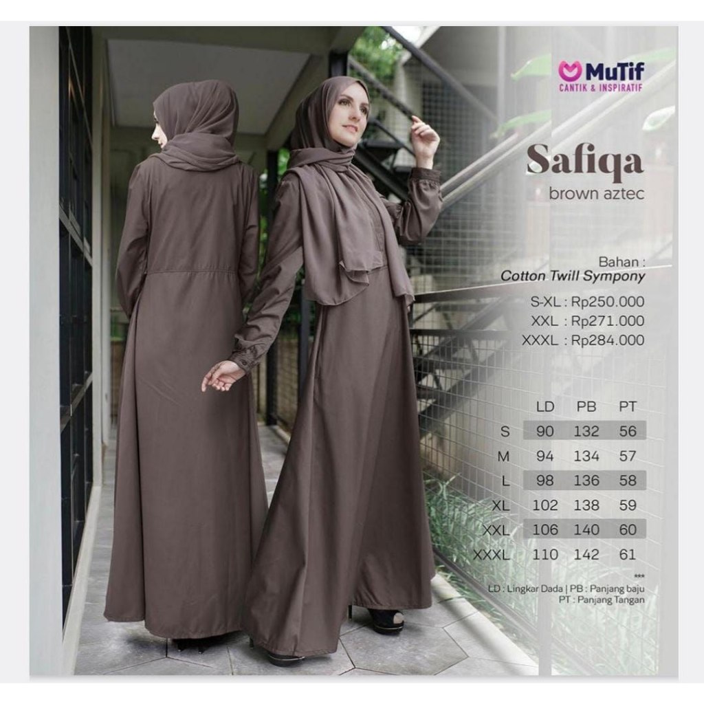 SAFIQA GAMIS MUTIF, GAMIS POLOSAN, GAMIS KATUN POLOS