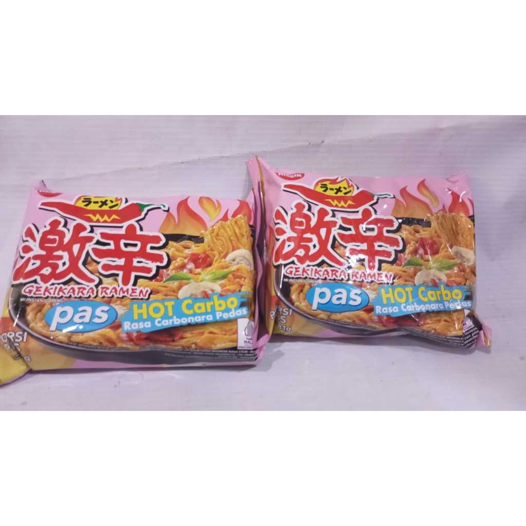 

Nissin Ramen Gekikara Ramen Hot Carbo 80gr / Mie Instan Rasa Carbonara Pedas