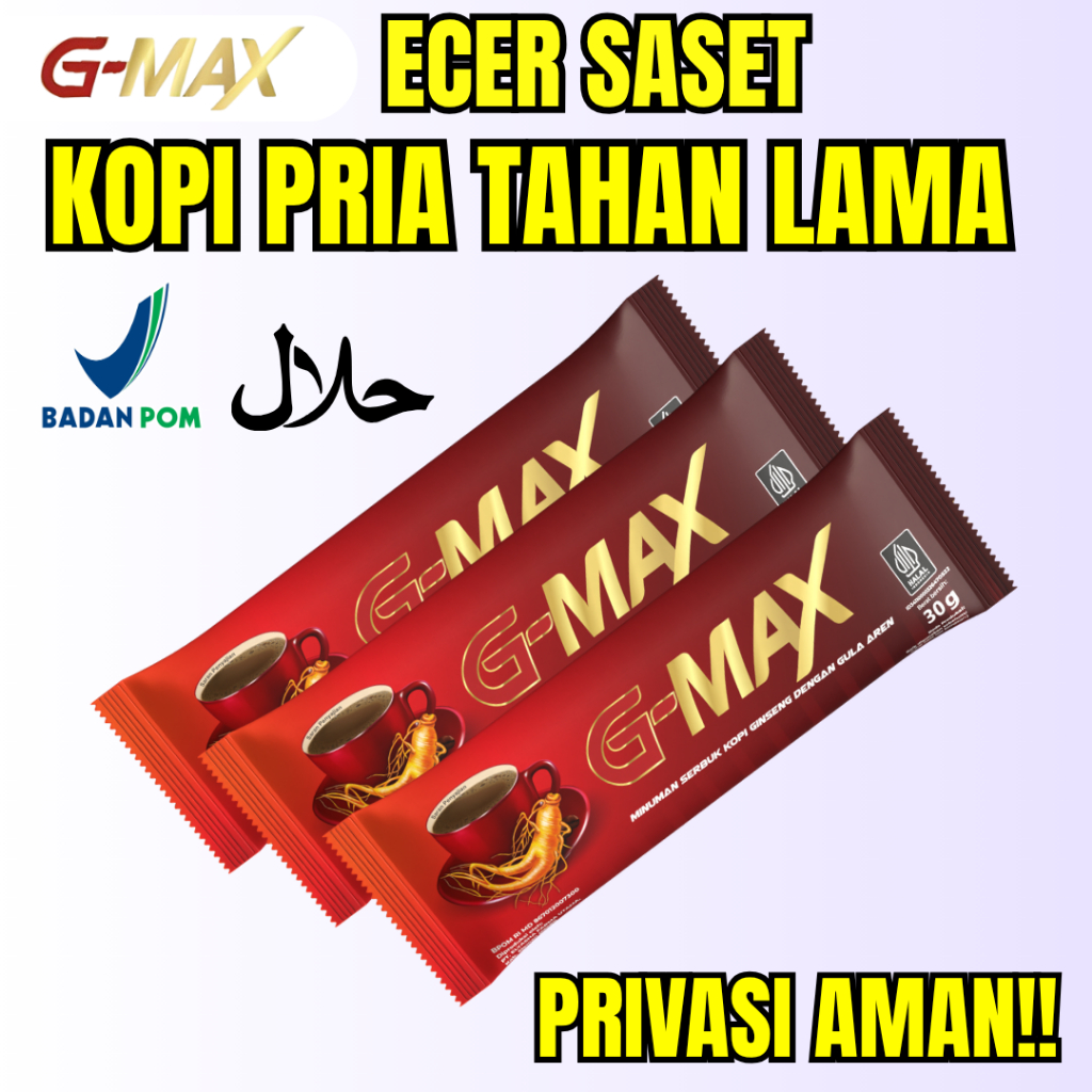 

GMAX SASET Kopi Stamina pria Ganasmu sepanjang malam Tanpa efek samping Bisa COD bpom