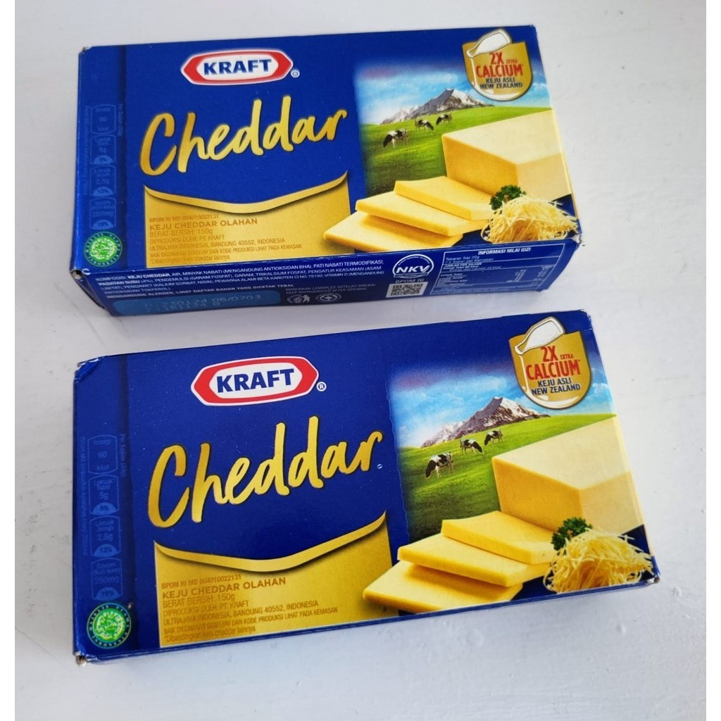 

KRAFT KEJU CHEDDAR 150GR, KEJU BLOK MUDAH DIPARUT, LEMBUT DAN ENAK HARGA MURAH