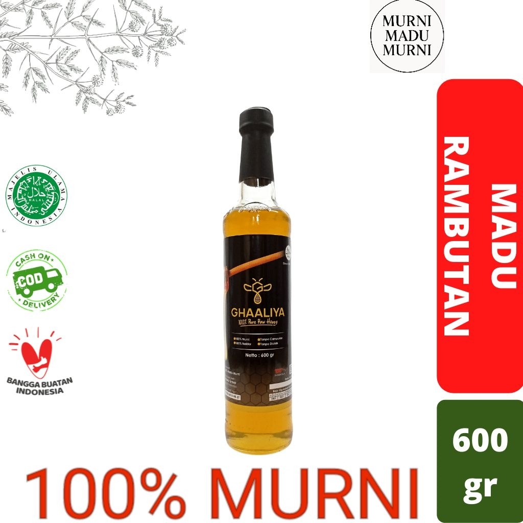 

Madu Murni Rambutan 600gr Madu Asli Murni Rambutan Madu Murni Tanpa Campuran Madu Asli Rambutan