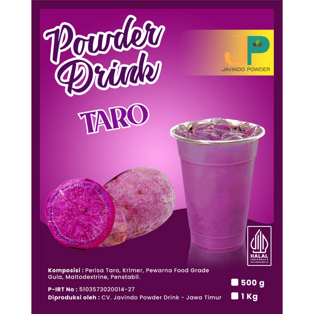 

JAVINDO Bubuk Minuman Rasa Taro 1Kg / 1 Kg Reguler - Javindo Powder