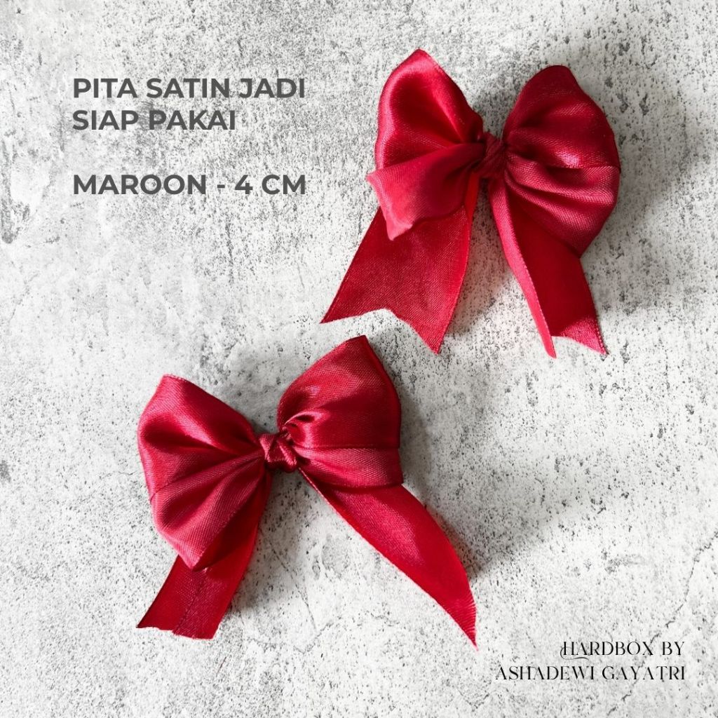 

Pita Satin Untuk Parcel Kado Hampers / Pita Tempel / Pita Satin Jadi