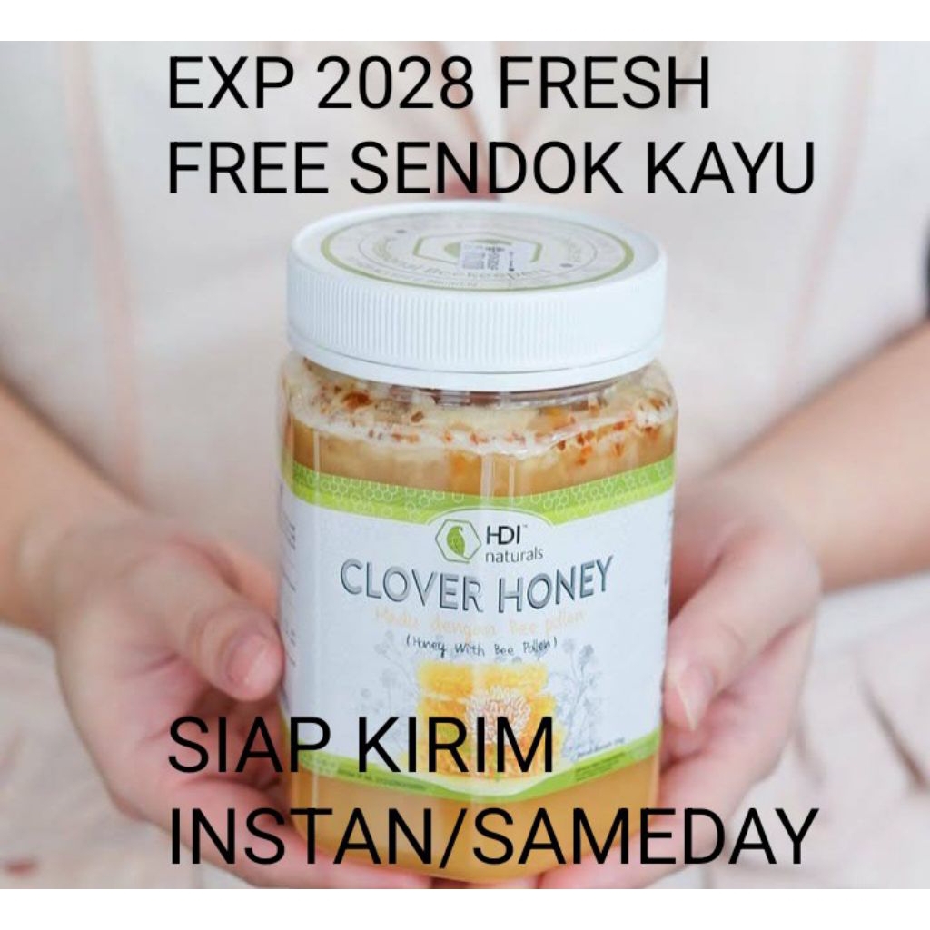 

madu clover honey 1kg exp 2028 segel free sendok kayu