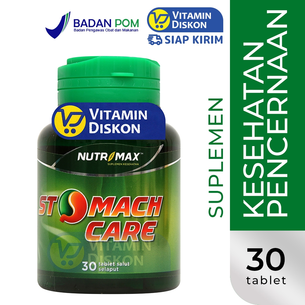 NUTRIMAX STOMACH CARE 30 TABLET | Suplemen Asam Lambung, GERD, Maag, Gastritis, Kesehatan Pencernaan