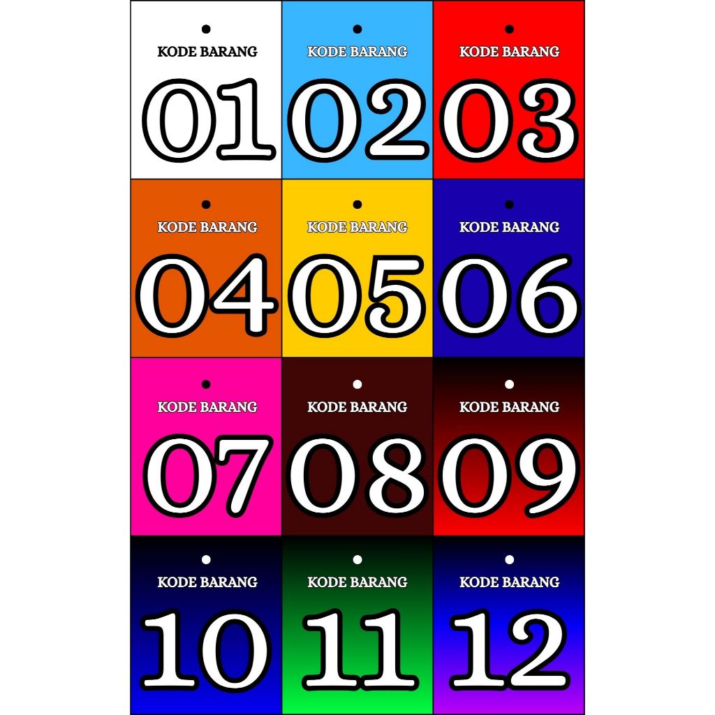

JUAL NOMOR URUT KODE ANGKA HURUF + LAMINATING