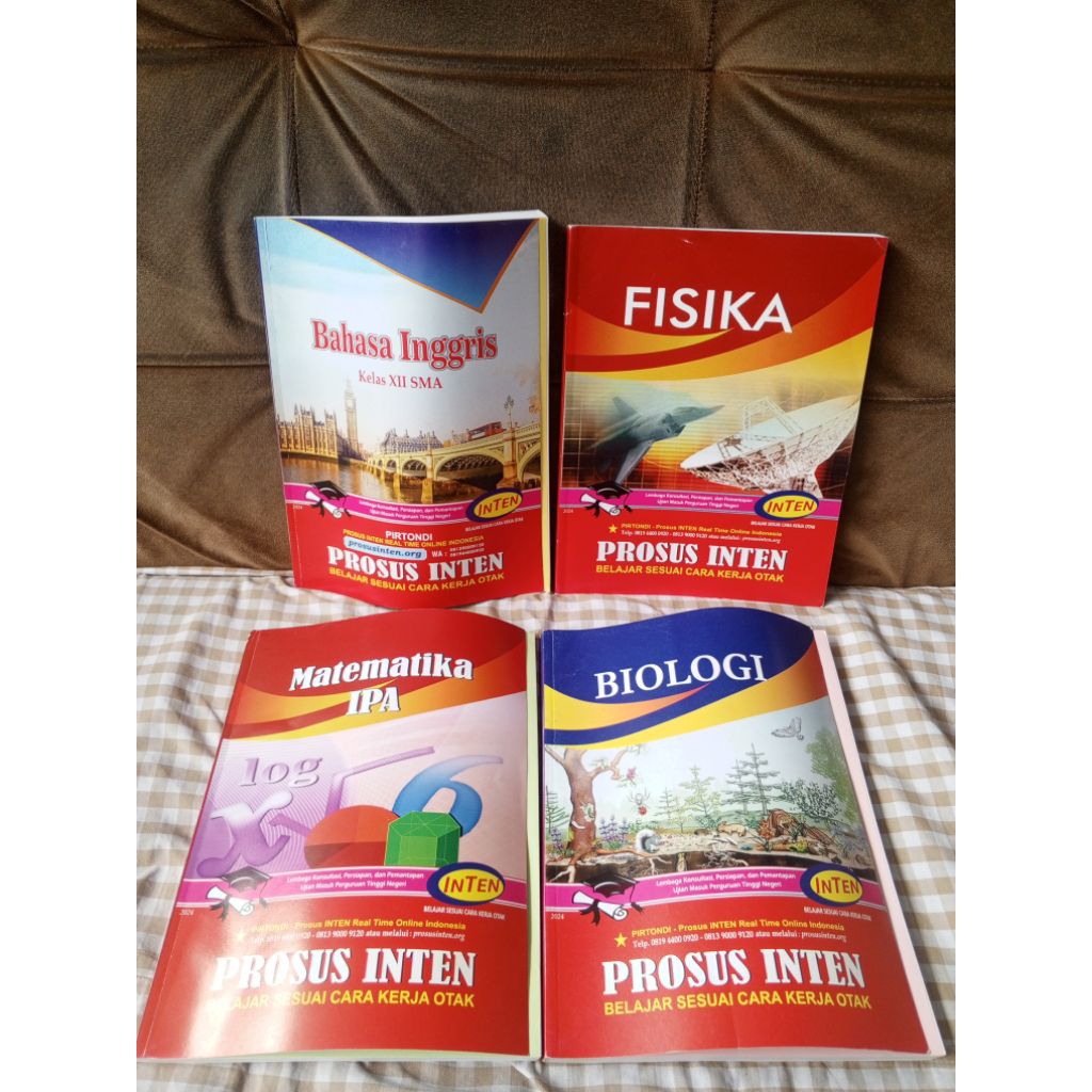Paket Buku PROSUS INTEN SMA Kelas 12 – Matematika, Fisika, Biologi, Bahasa Inggris – UTBK SNBT
