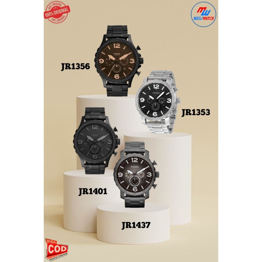 JAM TANGAN RANTAI STAINLESS STEEL PRIA Type JR-1353 JR-1356 JR-1401 JR-1437 JR1353 JR1356 JR1401 JR1
