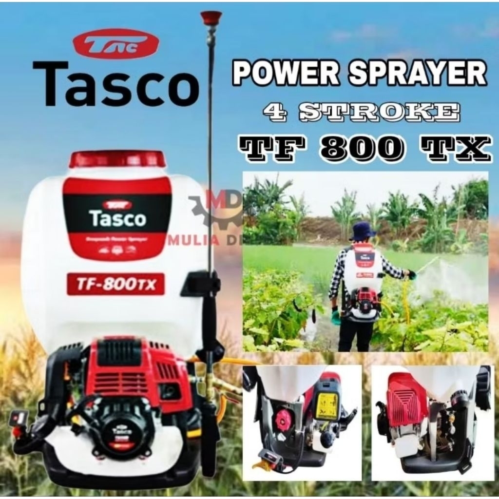 *NEW* Mesin Power Sprayer Gendong Semprot  TASCO TF 800 TX TF800 TX 4 TAK 20 Liter