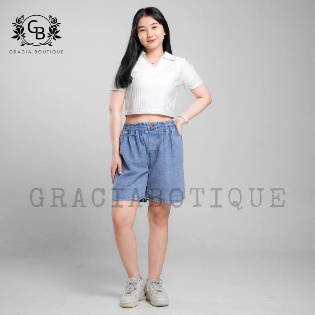 Celana Pendek Hotpants Jeans Super Jumbo BIG Size // Celana Hotpants Jeans Jumbo