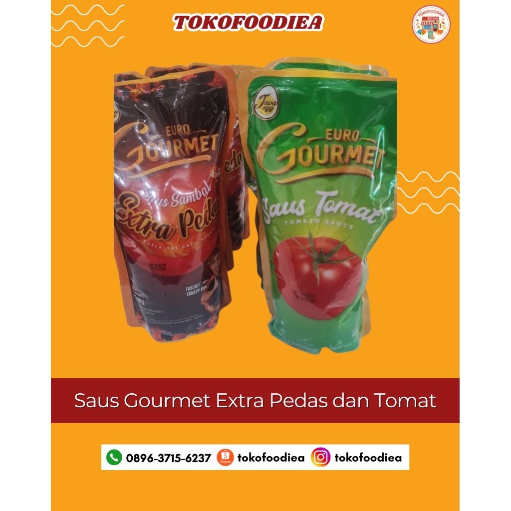 

Saus Gourmet Saus Sambal Extra Pedas Saus Tomat 1kg | Tokofoodiea