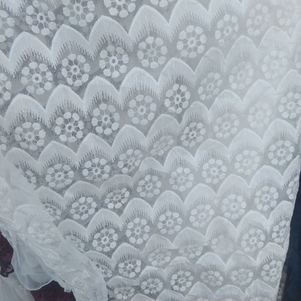 Kain organza bordir | Harga/0,5m | bahan organza bordir| bahan organza bordir | kain organza bordir.