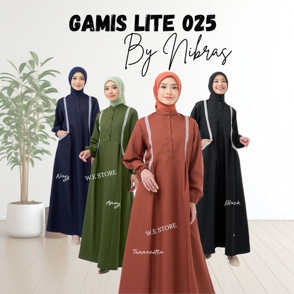 NIBRAS GAMIS LITE 025 GAMIS NIBRAS WANITA DEWASA TERBARU