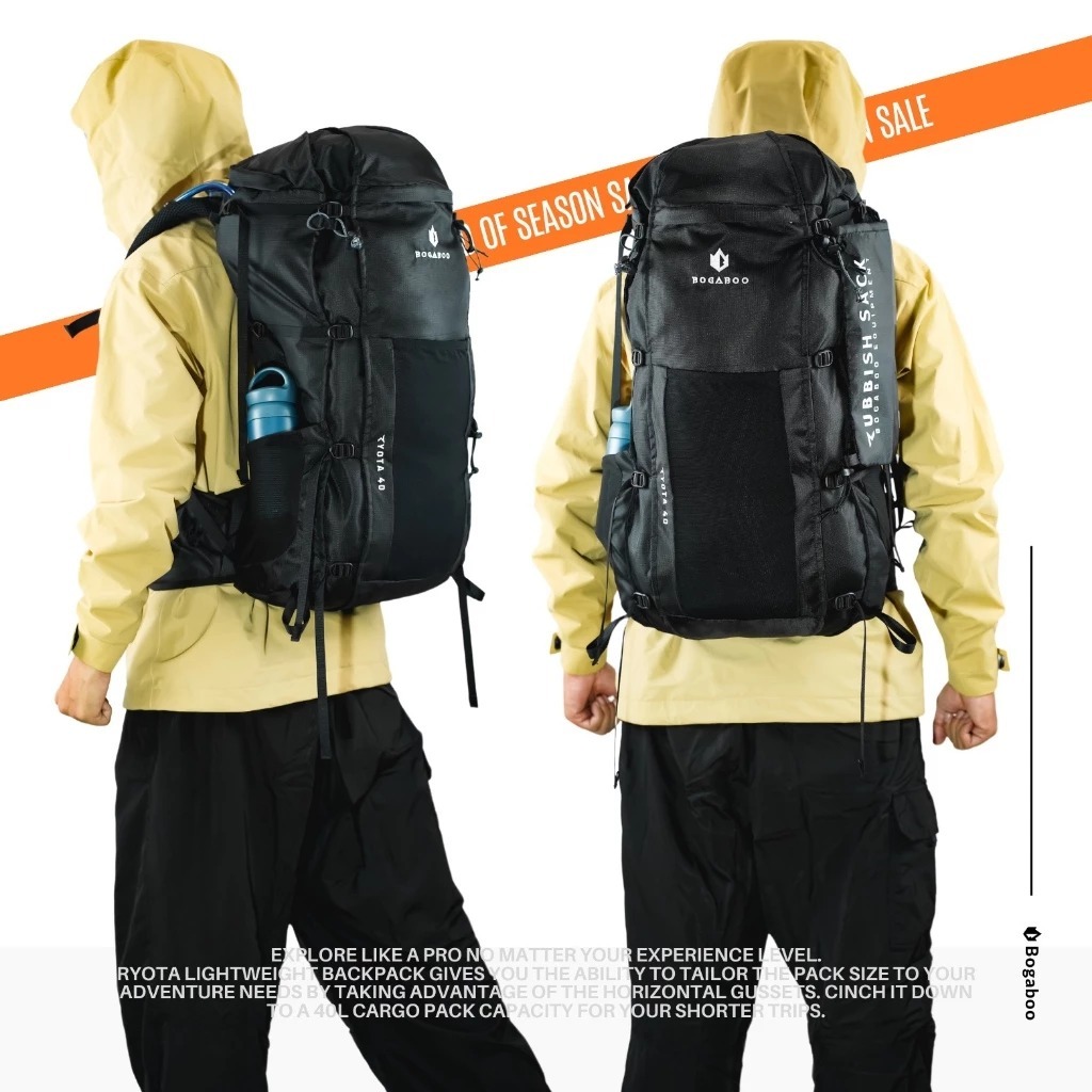 Tas Gunung Keril Ultralight Bogaboo Series Ryota 40L - Backpack 40L - Tas keril 40L bogaboo