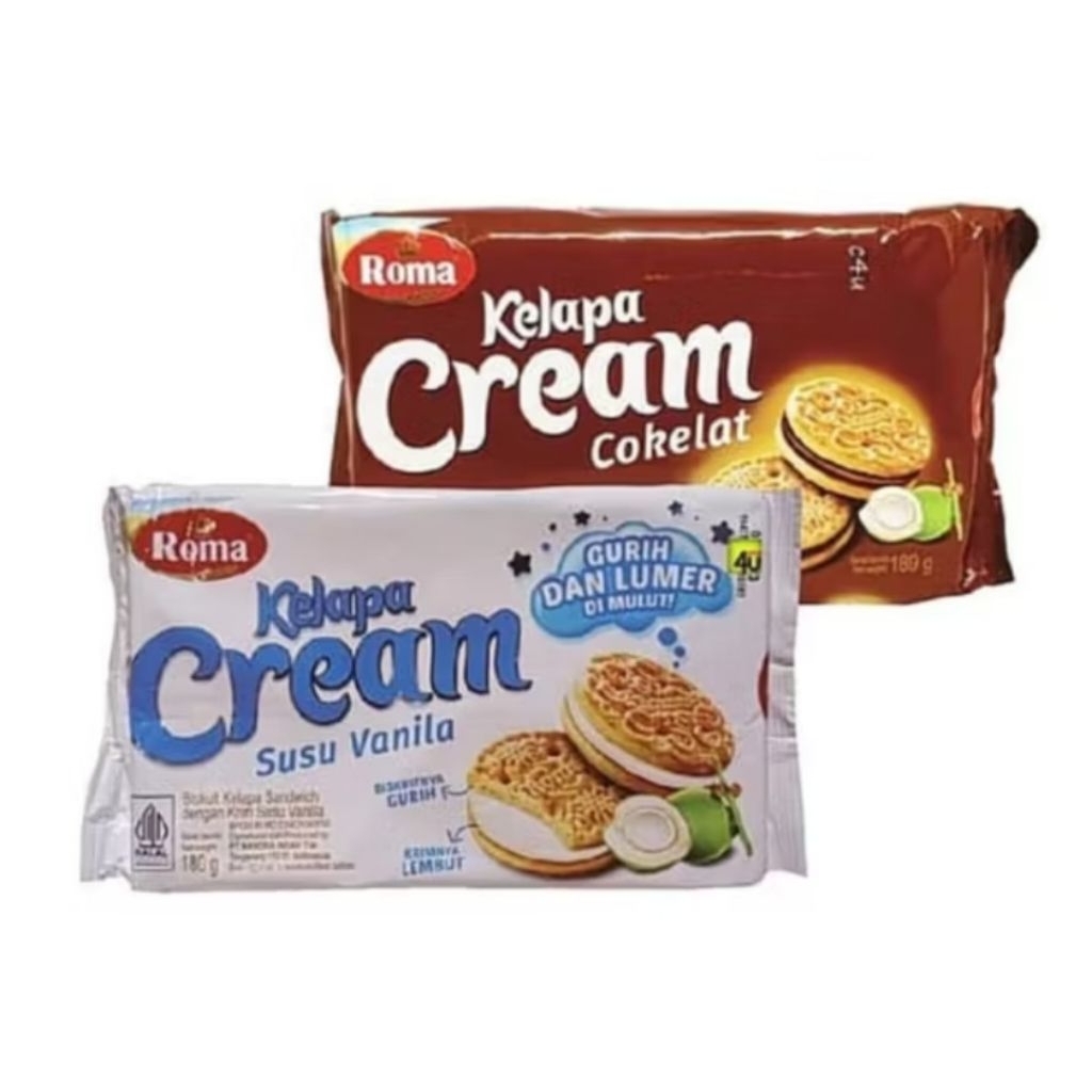 

Kelapa Cream Cokelat &Kelapa Cream Susu Vanila 174gx28 pcs