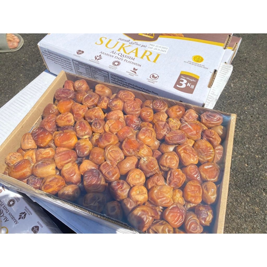 

Kurma Ruthob Sukkari / Sukary / Sukkary / Sukari basah Premium fresh 3kg