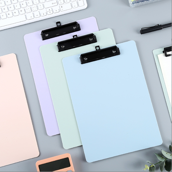 

Clipboard A4 Warna Pastel • Papan Klip Plastik Tebal • Papan Tulis Pegangan Kertas Sekolah & Kantor