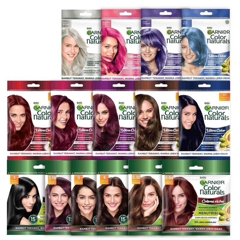 GARNIER Hair Color Naturals Creme Riche New Garnier Color Natural Ultra Color / Cat Pewarna Rambut /