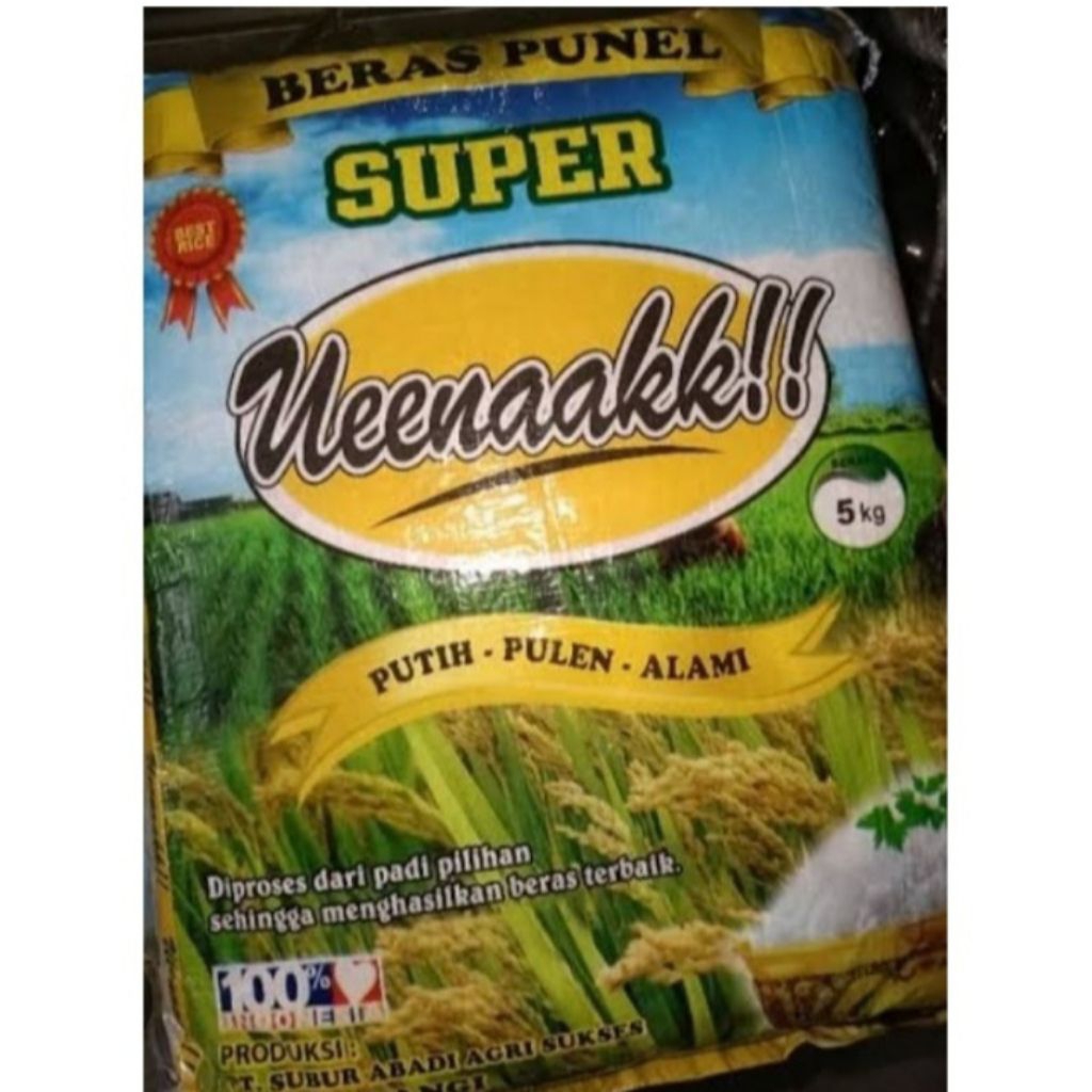 

HARGA MURCE BERAS UENAK 5KG SUPER PUNEL
