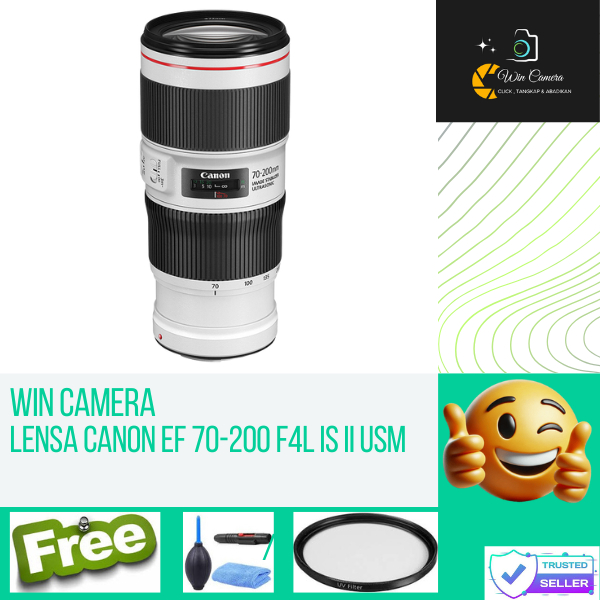 Lensa Canon ef 70-200mm F4L IS II USM / Lens Canon