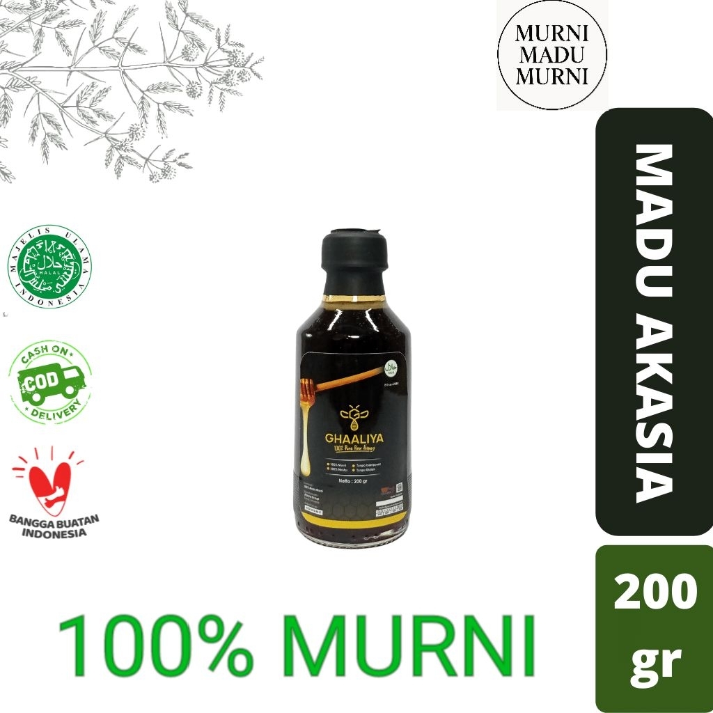 

Madu murni Akasia 200gr Madu Murni Asli Nektar Akasia Madu Murni Tanpa Campuran
