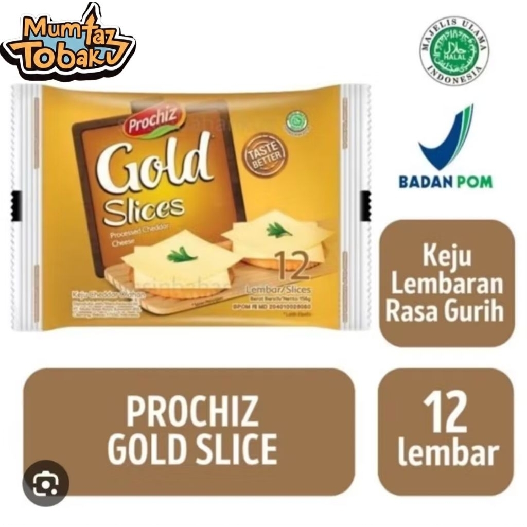 

Keju Prochiz Gold slice 12 lembar