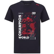 Baju kaos puma red bull racing max verstappen world champions original