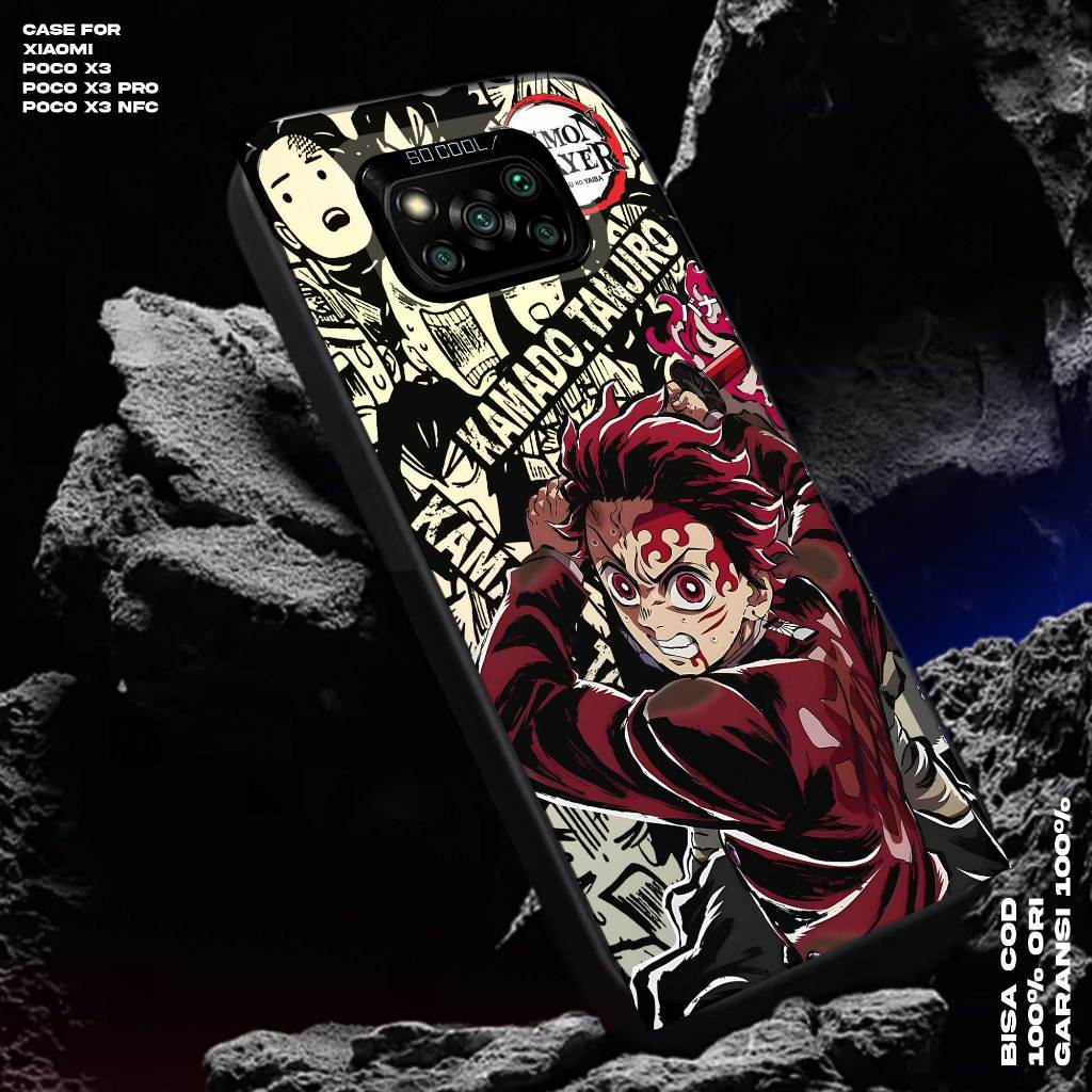 Case Xiaomi Poco X3 - X3 nfc / X3 Pro Casing Xiaomi Motif Demon Slayer Premium Matte Hard Casing - C
