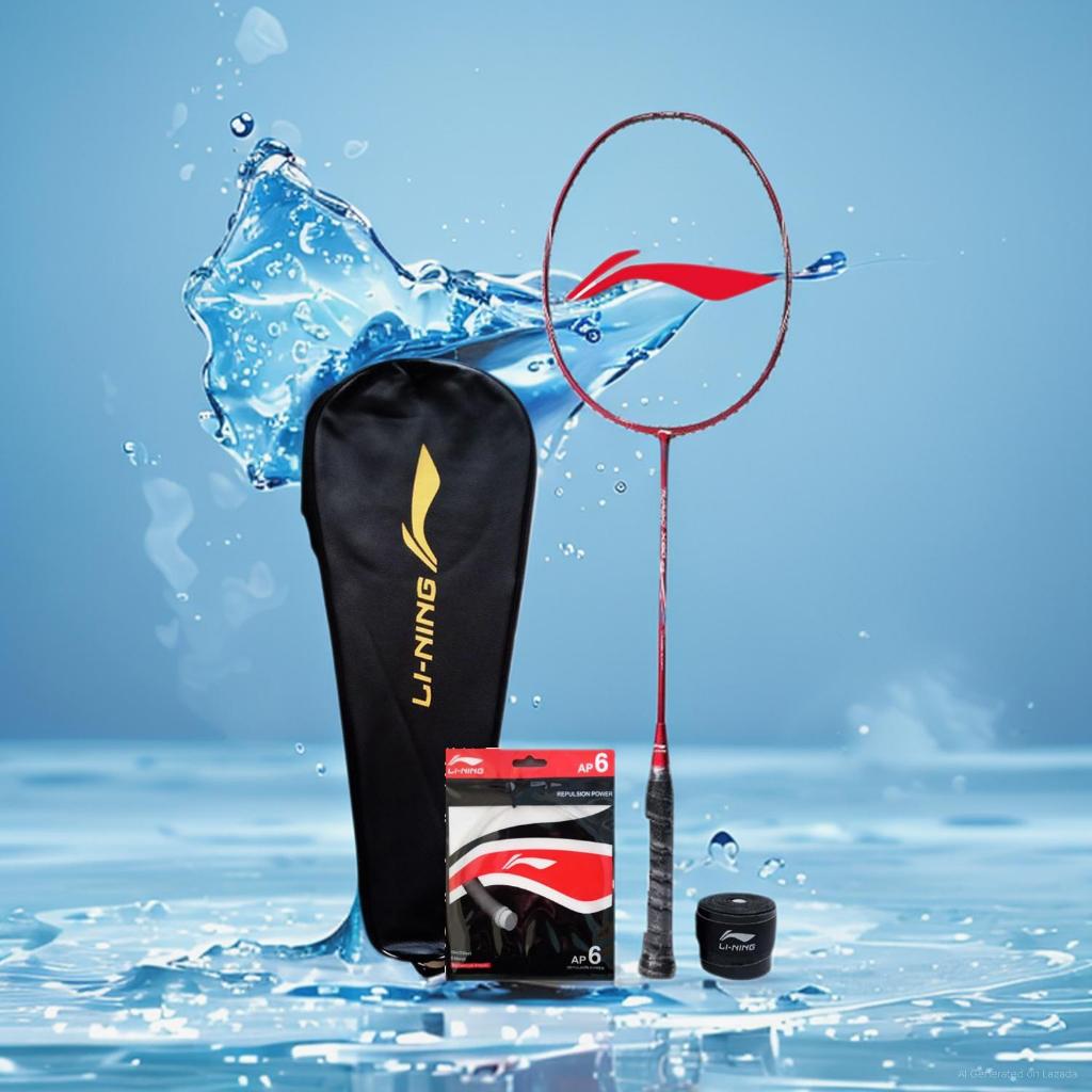 Raket Badminton Lining Turbo X60 G5 Bonus Komplit