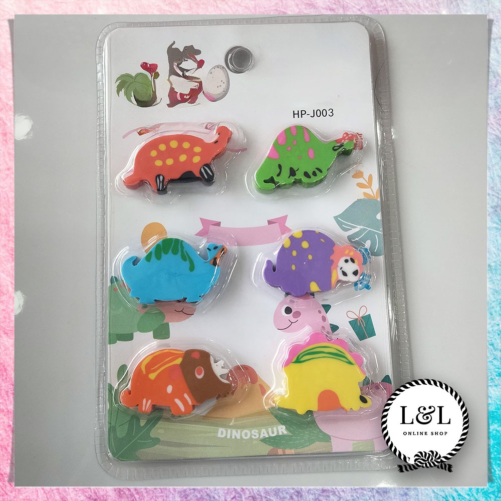 

Set Penghapus Bentuk Dinosaurus Warna-Warni Isi 6 Alat Tulis Anak Lucu Penghapus Dino 6 Karakter Berbeda Unik